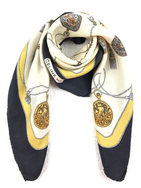 celine paris silk scarf|Celine Paris Silk Scarf .